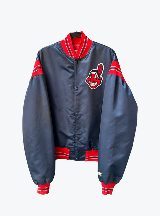 Bomber Starter Cleveland Indians Vintage Satén 90s MLB